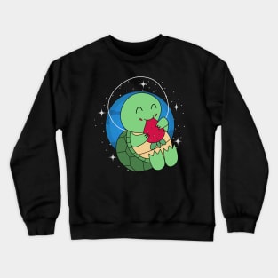 Space Turtle Strawberry Crewneck Sweatshirt